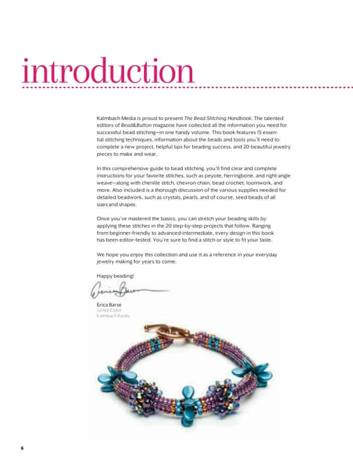 Bead and Button’s 2019 Bead Stitching Handbook Book Review The