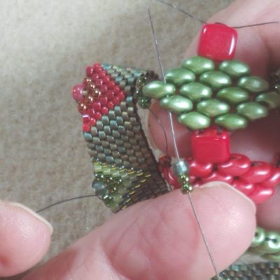 Ruffled Peyote Cuff Bracelet – Embellishing and Finishing the Bracelet ...