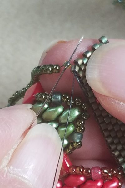 Ruffled Peyote Cuff Bracelet – Embellishing and Finishing the Bracelet ...